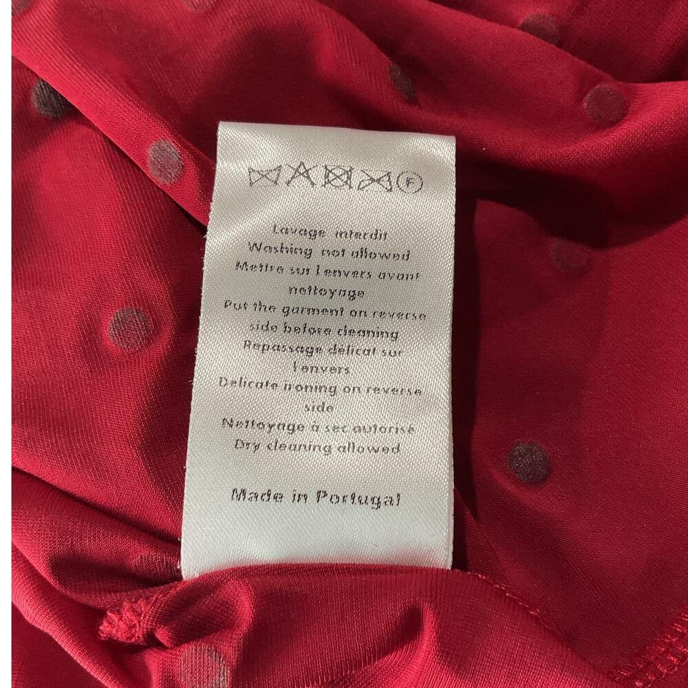 Paco Rabanne Embellished Red Polka Dot Dress Size 40 FR / 8 US - Picture 6 of 6